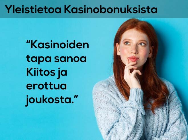 Pohdiskeleva tyttö miettimässä yleistietoa kasinobonuksista